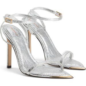 Good American On Point ankle strap sandal Heels